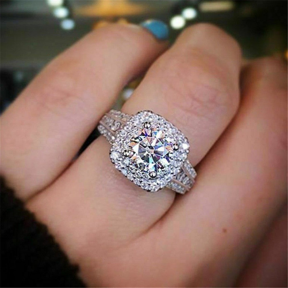 Love Diamond Heart Shaped Ring