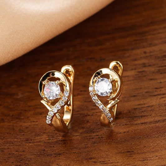 Classic Silver Elegant Musical Note Earrings