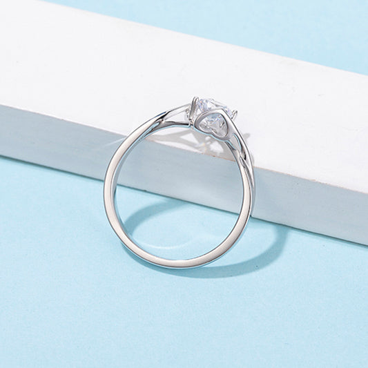 0.5 Carat Moissanite Ring
