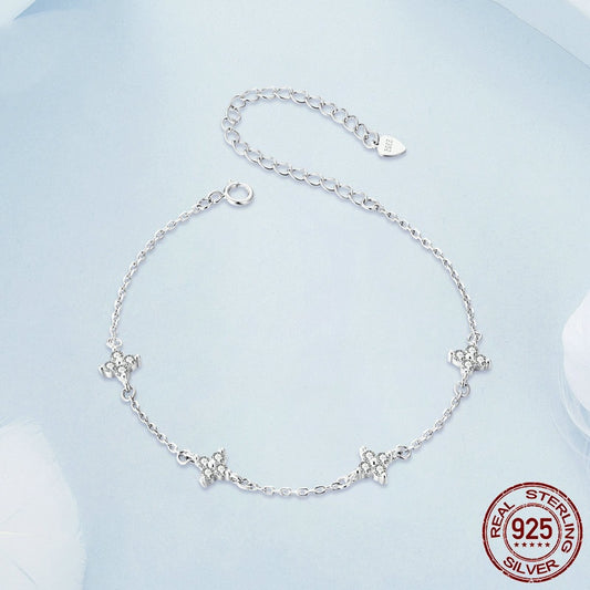 Creative S925 Sterling Silver Plated Platinum Bracelet