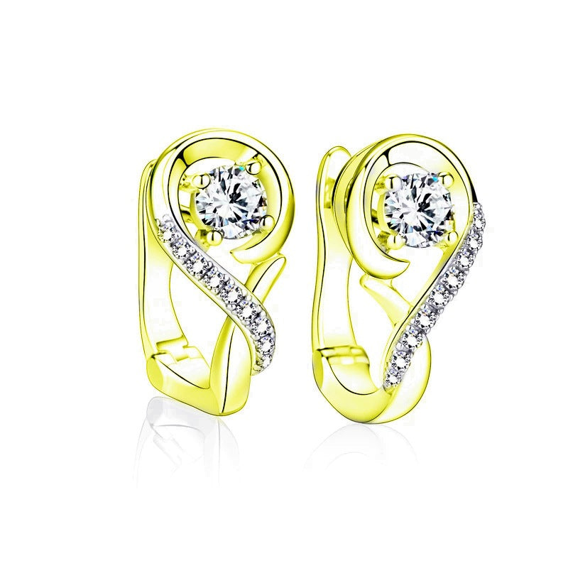 Classic Silver Elegant Musical Note Earrings