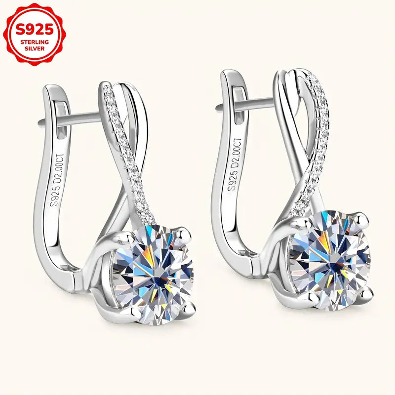 Fashionable All-Match Moissanite Earrings